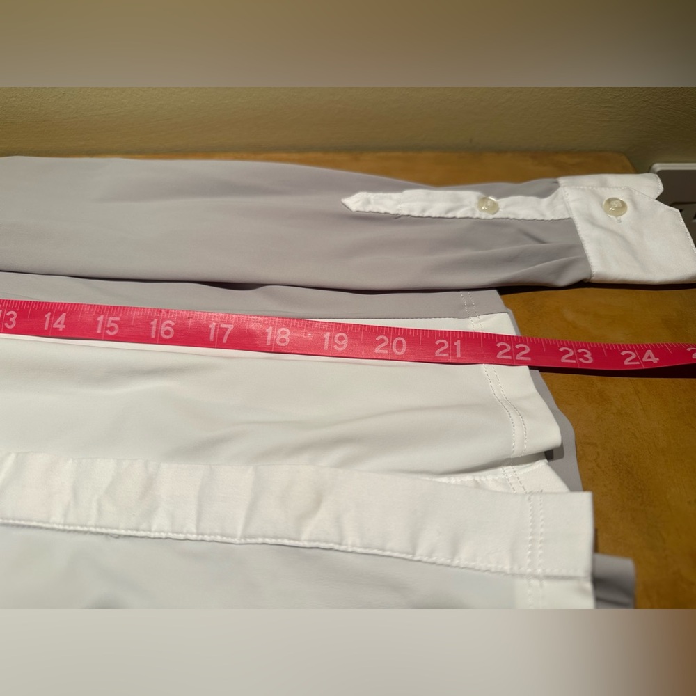EGO7 Equestrian Show Shirt, Ice Grey/White, Size 2, Excellent Condition! - Picture 8 of 11